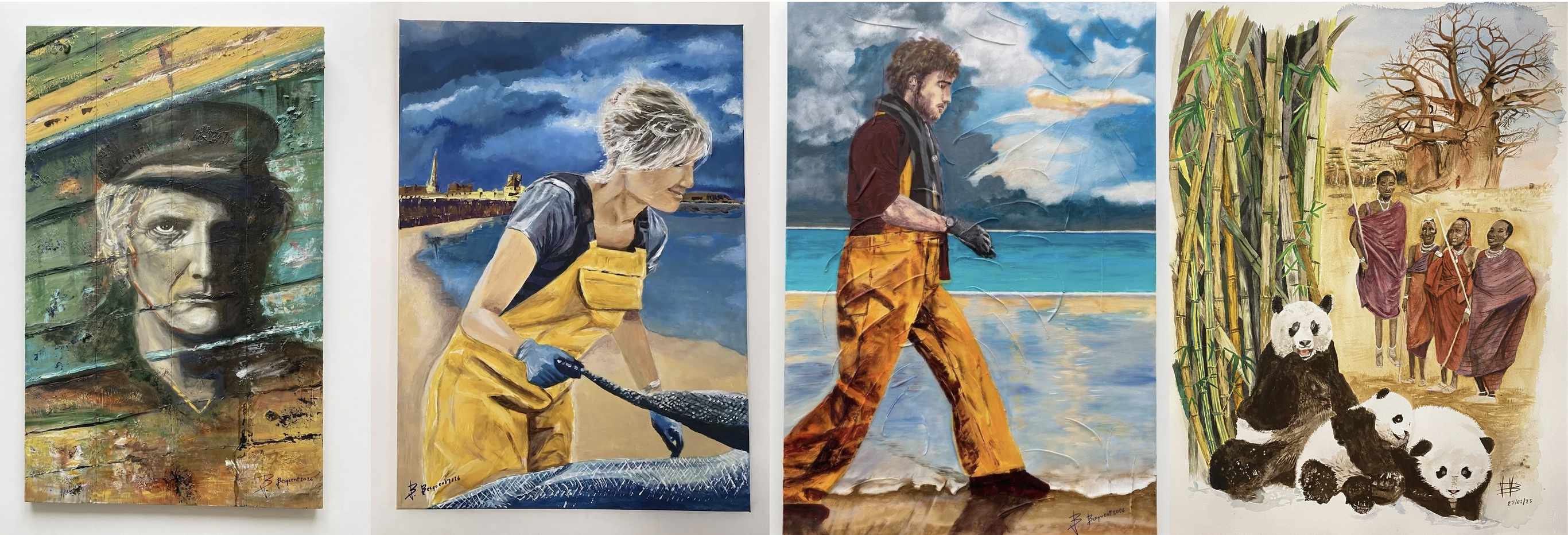 peintures par Brigitte Besquent à Saint-Malo